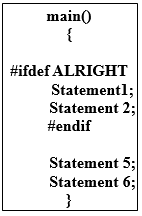 Format of C #if-#else-#endif