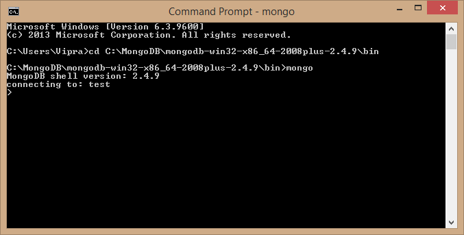 Checking MongoDB