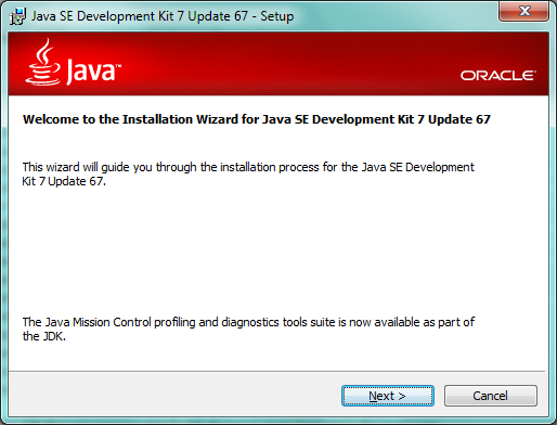 Fig - Java installation screen