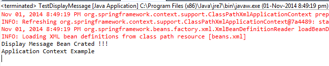 Example program results
