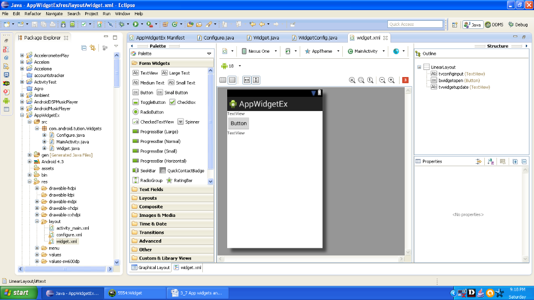 android studio listview in remoteview